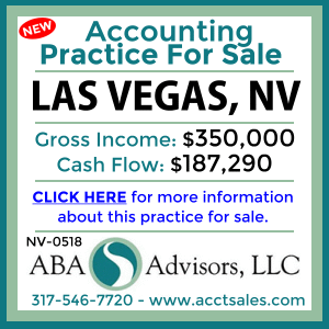 CLICK HERE to get more information on this LAS VEGAS, NV Accounting Practice for Sale by ABA Advisors, LLC